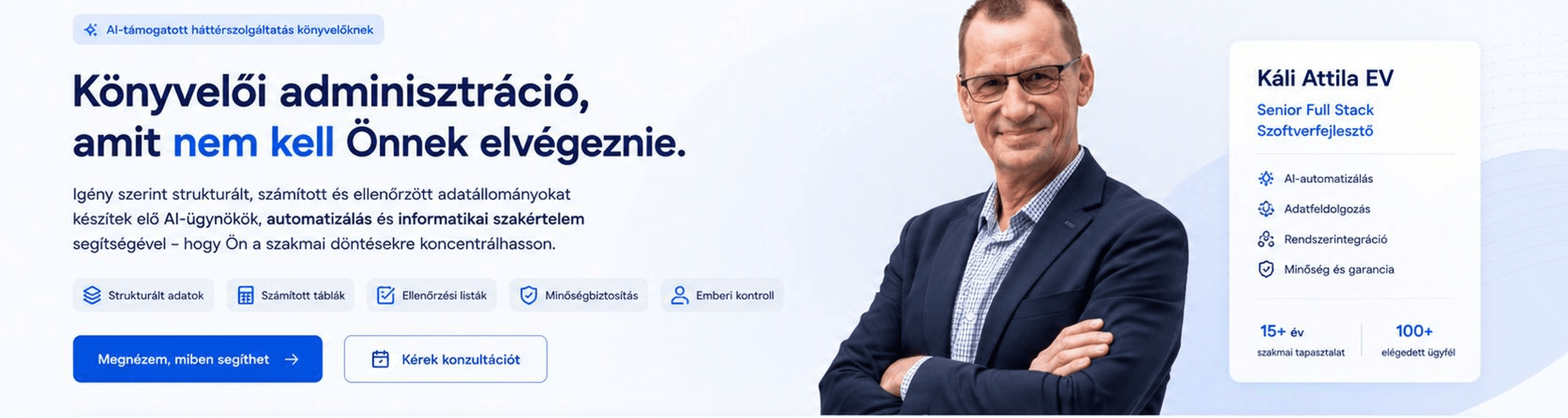 Header szekció